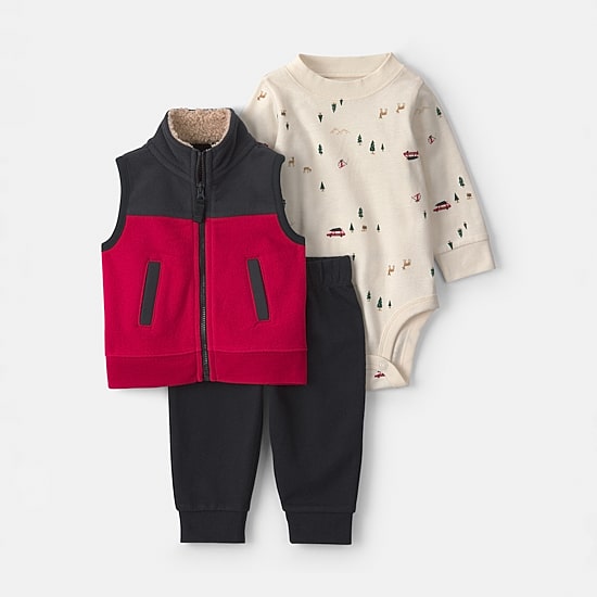 Carter's Baby Boys Fleece 3-pc. Pant Set
