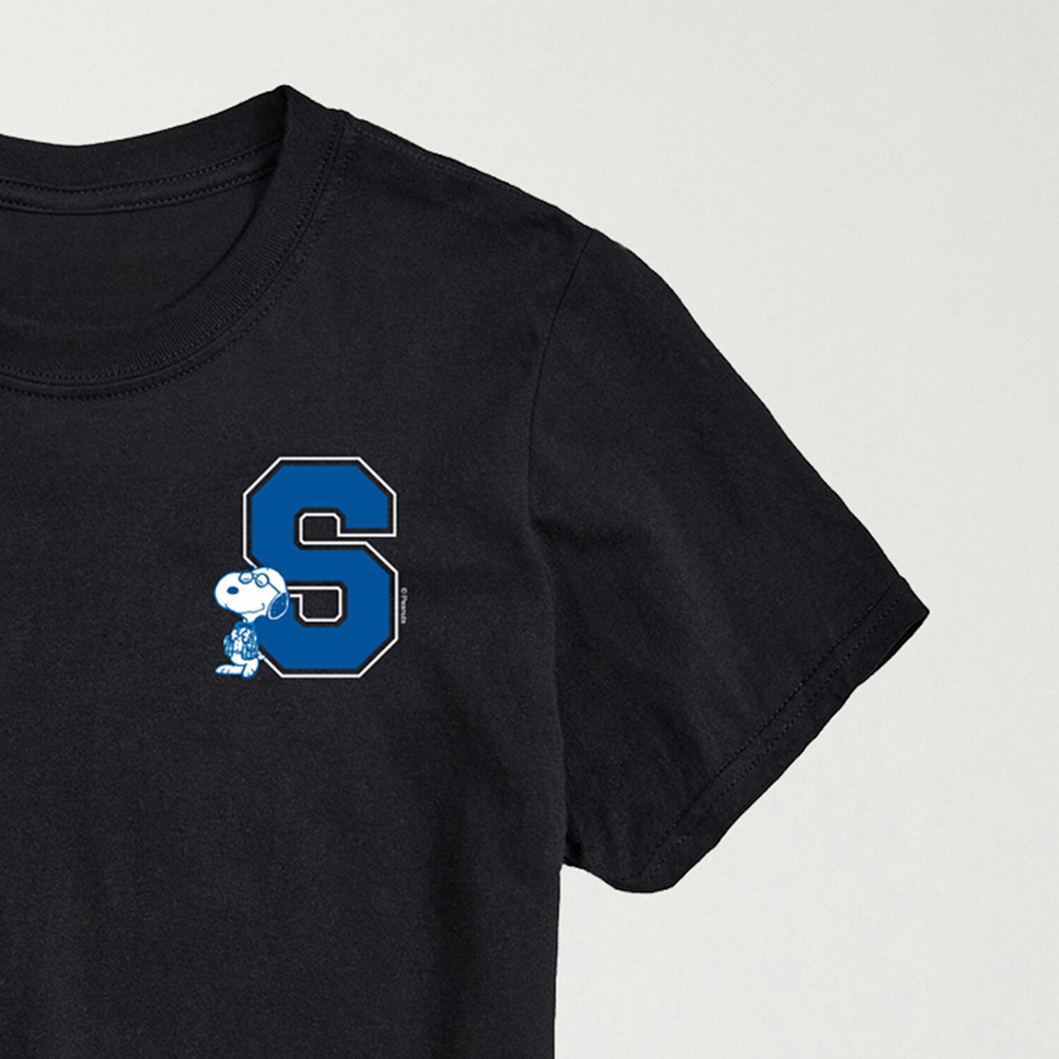 Collegiate School Mens Crew Neck Short Sleeve Regular Fit Peanuts Snoopy Big and Tall Graphic T-Shirt