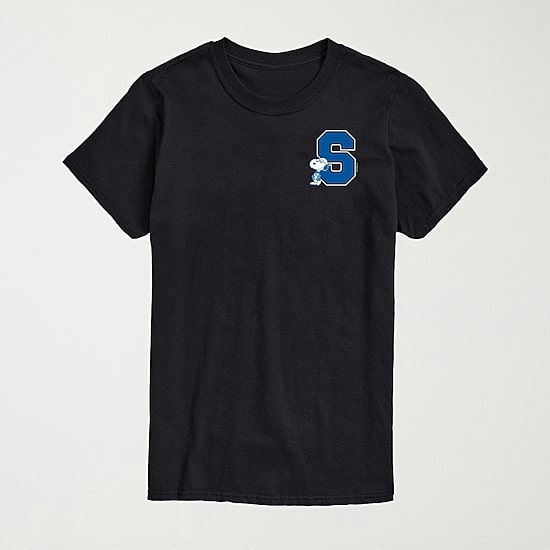 Collegiate School Mens Crew Neck Short Sleeve Regular Fit Peanuts Snoopy Big and Tall Graphic T-Shirt
