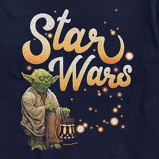 Yoda Retro Fireflys Mens Crew Neck Short Sleeve Regular Fit Star Wars Big and Tall Graphic T-Shirt