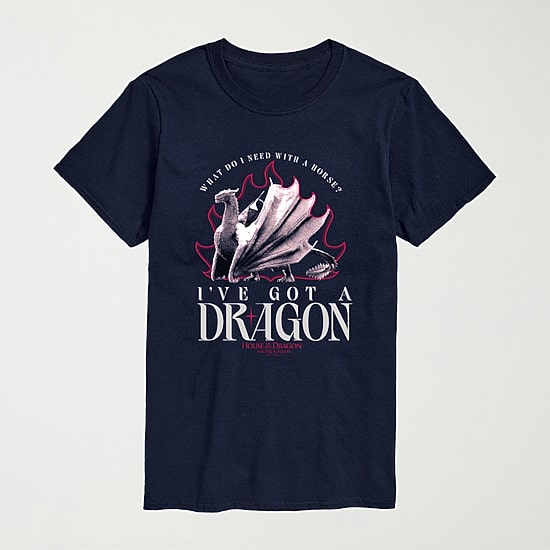 I Have A Dragon Mens Crew Neck Short Sleeve Regular Fit Big and Tall Graphic T-Shirt