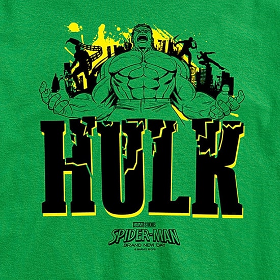 Brand New Day Hulk Mens Crew Neck Short Sleeve Regular Fit Hulk Spiderman Big and Tall Graphic T-Shirt