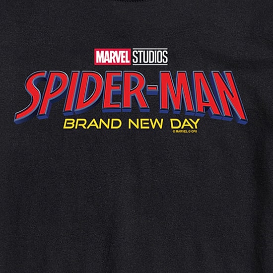 Brand New Day Logo Mens Crew Neck Short Sleeve Regular Fit Spiderman Big and Tall Graphic T-Shirt