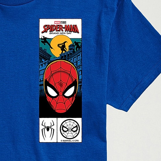 Brand New Day Comic Mens Crew Neck Short Sleeve Regular Fit Spiderman Big and Tall Graphic T-Shirt
