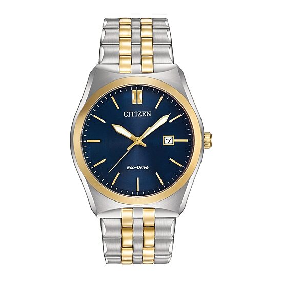 紺ページ　オカバンゴ＆月 Citizen Corso Mens Two Tone Stainless Steel Bracelet Watch Bm7334