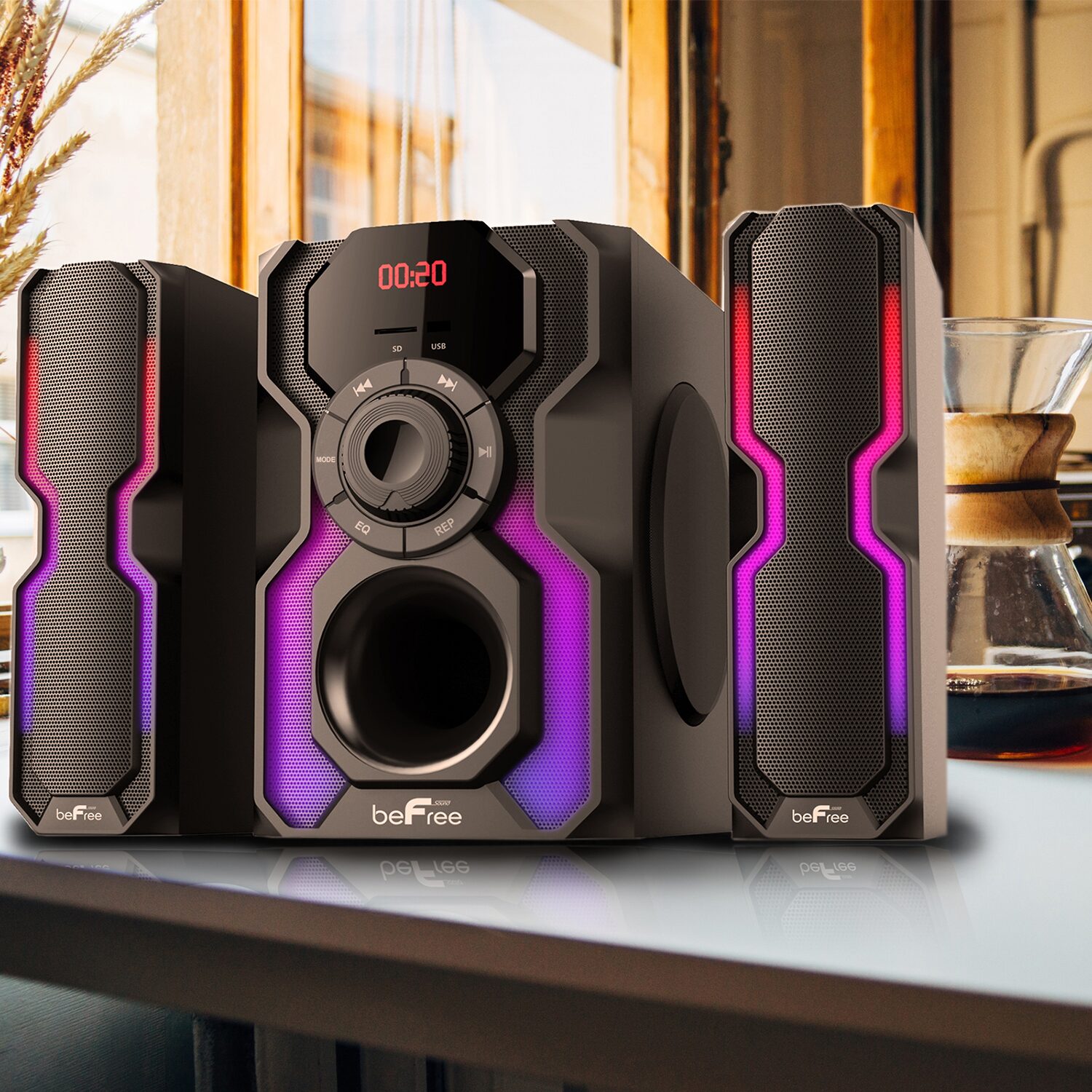 beFree Sound Bookshelf Speakers