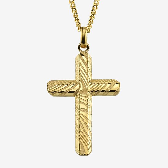 Mens Stainless Steel 24 Inch Pendant Necklace