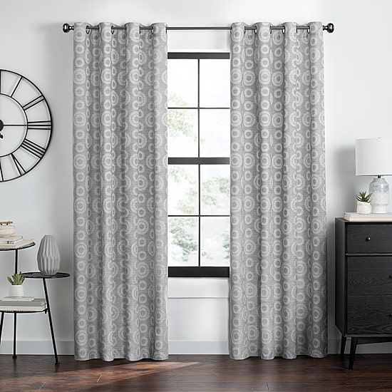 Achim Constellation Grommet Top Light-Filtering Single Curtain Panel