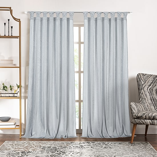 Achim Peri Tulip Tab Top Light-Filtering Single Curtain Panel