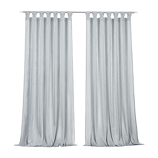Achim Peri Tulip Tab Top Light-Filtering Single Curtain Panel