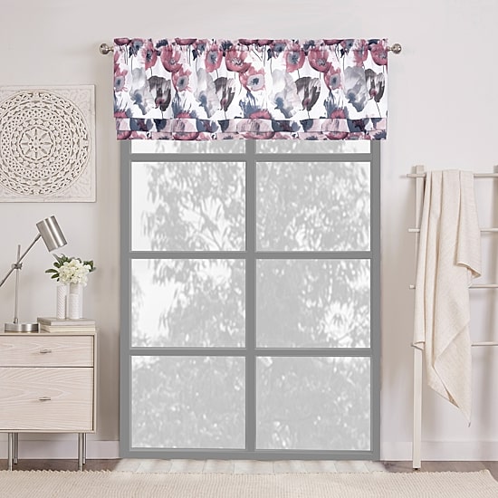Achim Poppy Field Rod Pocket Valance