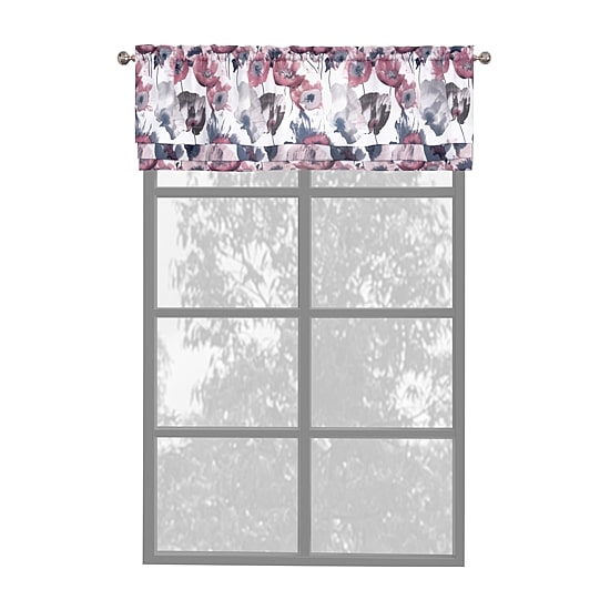 Achim Poppy Field Rod Pocket Valance