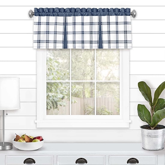 Achim Tate Rod Pocket Tailored Tailored Valance
