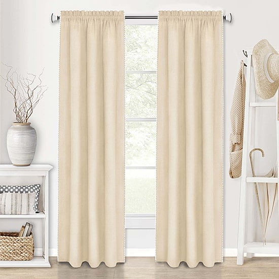 Achim Kendal Rod Pocket Light-Filtering Single Curtain Panel