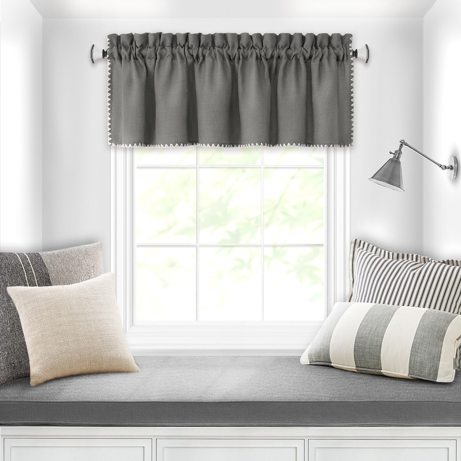 Achim Kendal Rod Pocket Tailored Valance