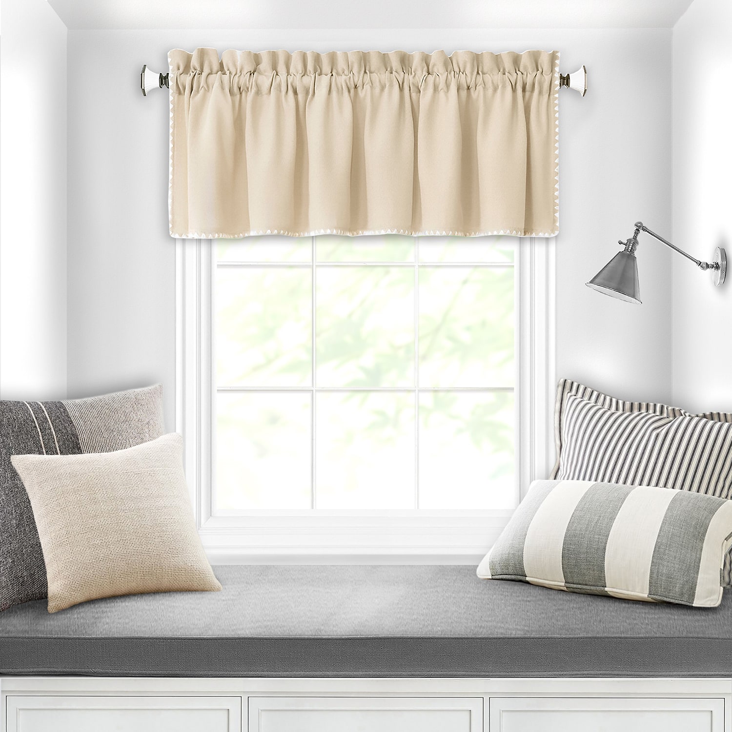 Achim Kendal Rod Pocket Tailored Valance