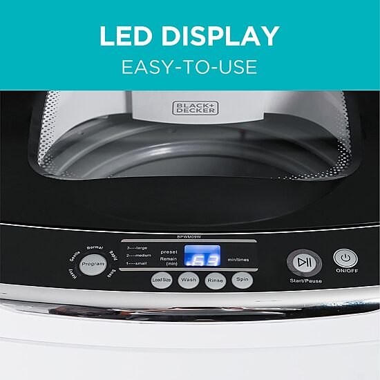 Black+Decker 0.9 Cu Ft Portable Washer