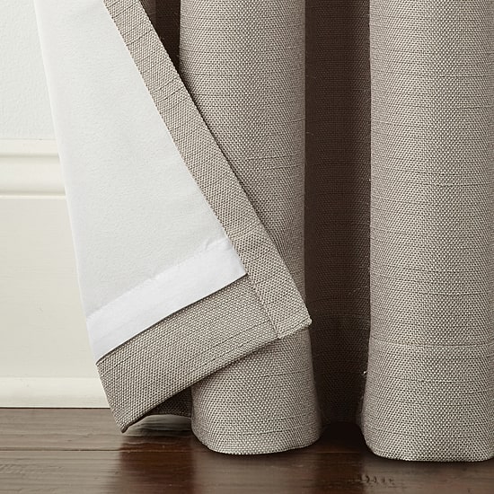Linden Street Gwen Basketweave Grommet Top Light-Filtering Single Curtain Panel