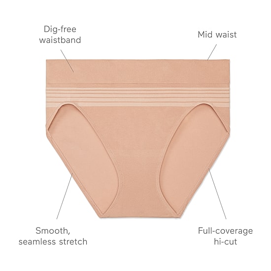 Warners® No Pinching, No Problems® Dig-Free Comfort Waist Smooth and Seamless Hi-Cut RT5501P