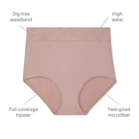 Warners® No Pinching No Problems® DigFree Comfort Waist Microfiber Brief 5738