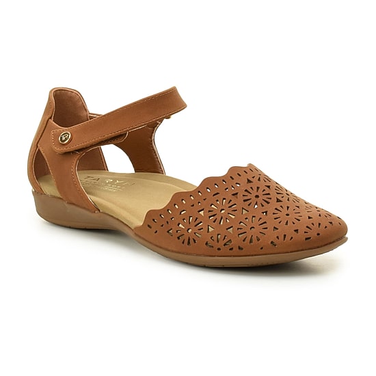 TARYN by TARYN ROSE Puncha Womens Round Closed Toe Ballet Flats