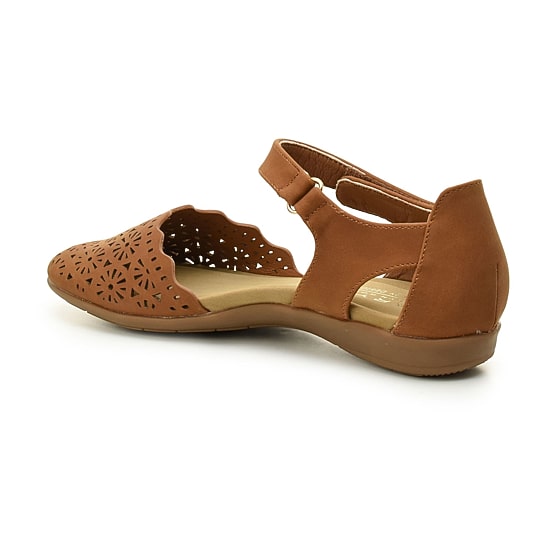 TARYN by TARYN ROSE Puncha Womens Round Closed Toe Ballet Flats