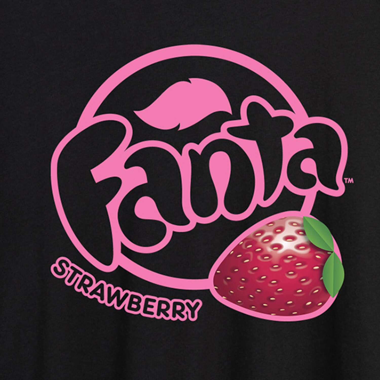 Strawberry Fanta Tee Womens Juniors Crew Neck Short Sleeve Oversized Graphic T-Shirt