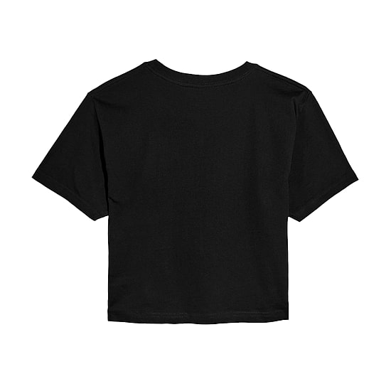 Coca-Cola Heart Cropped Tee Womens Juniors Crew Neck Short Sleeve Regular Fit Graphic T-Shirt