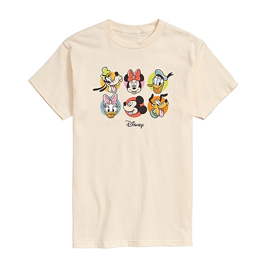 Disney Womens Juniors Crew Neck Short Sleeve Regular Fit Mickey and Friends Minnie Mouse Graphic T-Shirt