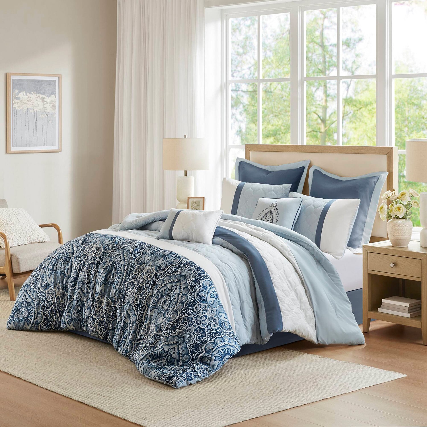 510 Design Josefina 8-pc. Midweight Embroidered Comforter Set