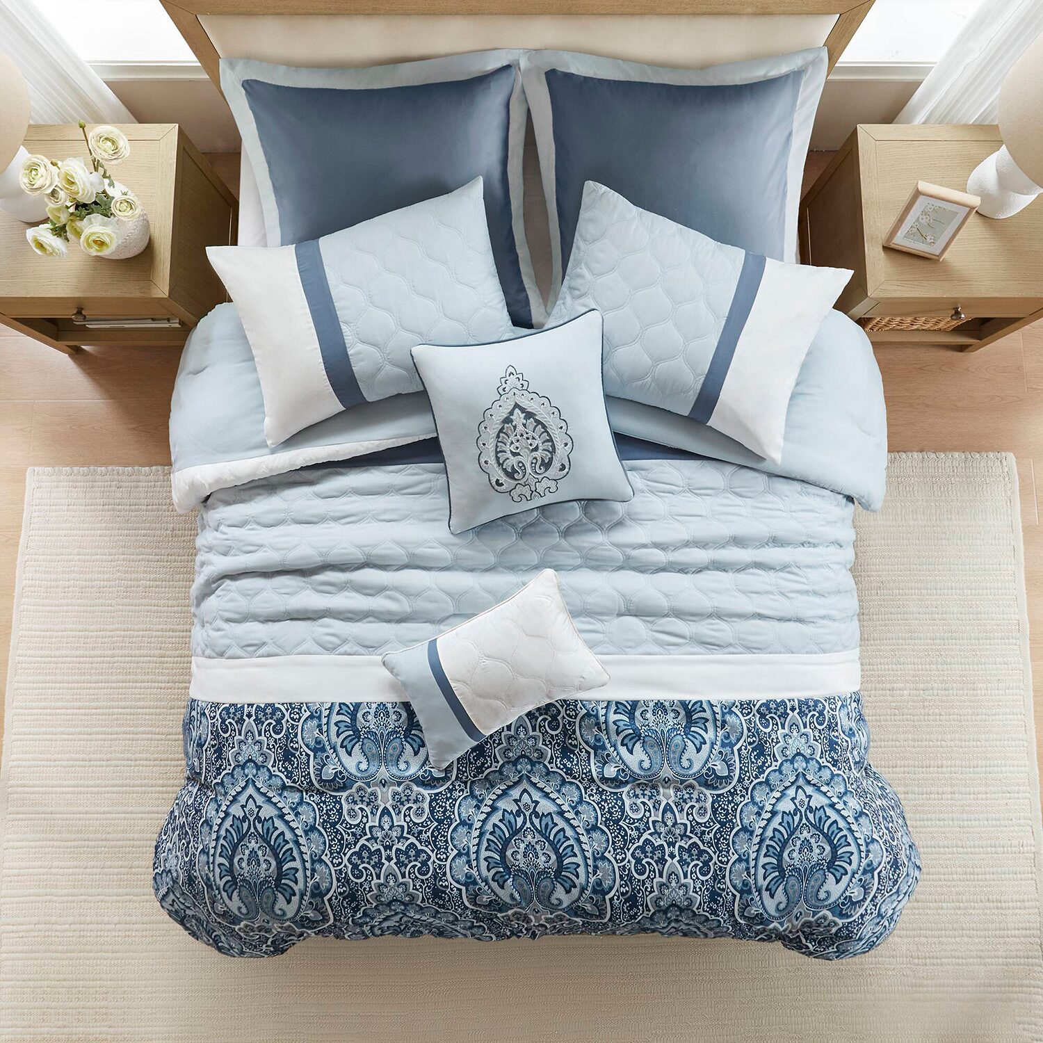 510 Design Josefina 8-pc. Midweight Embroidered Comforter Set
