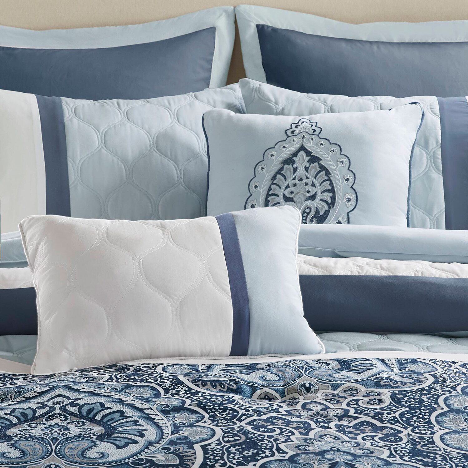510 Design Josefina 8-pc. Midweight Embroidered Comforter Set