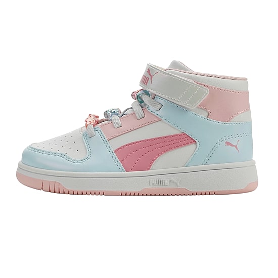 PUMA Rebound Layup Little Kid Girls Basketball Shoes