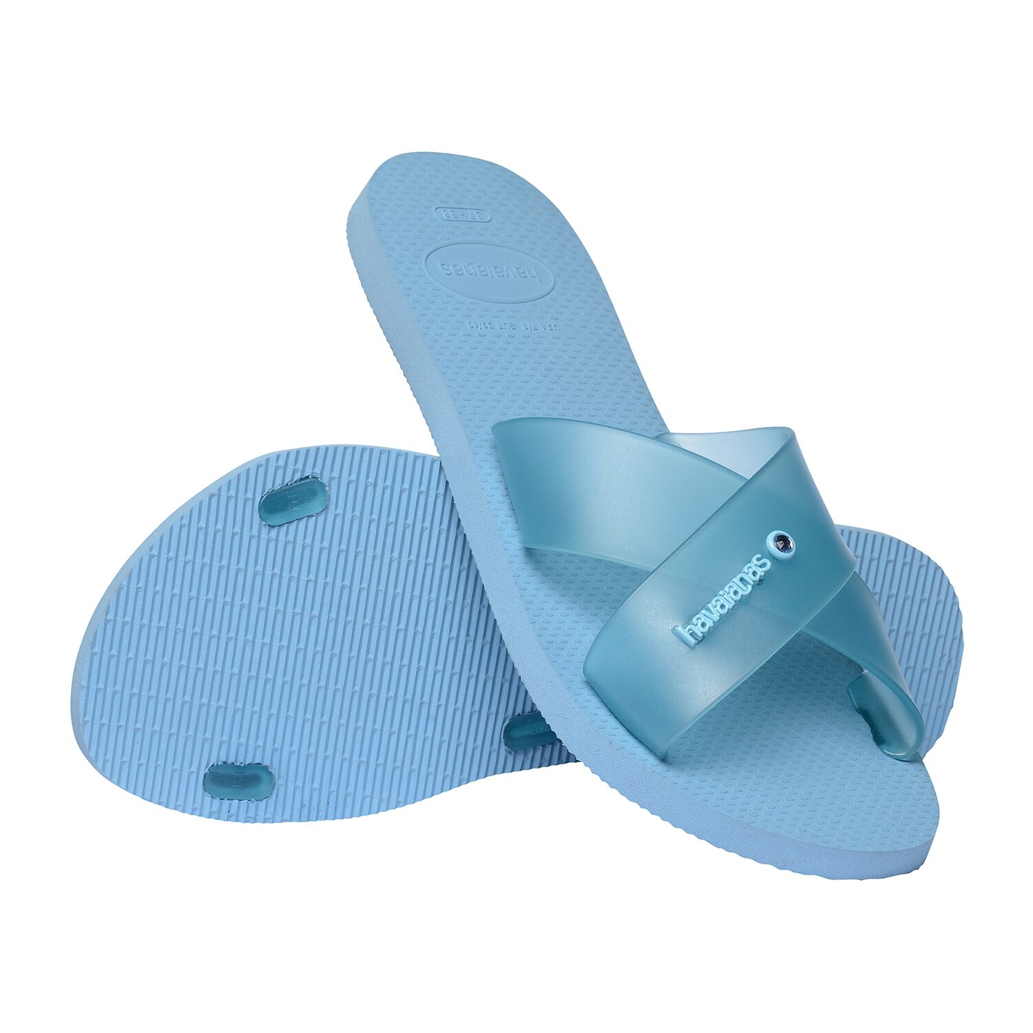 Havaianas® Womens Aqua Jelly Slide Sandals