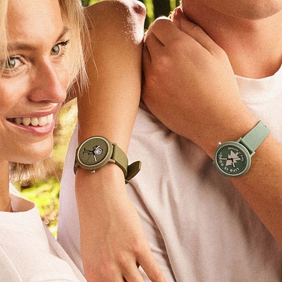 Speidel Unisex Adult Green Strap Watch 60930004
