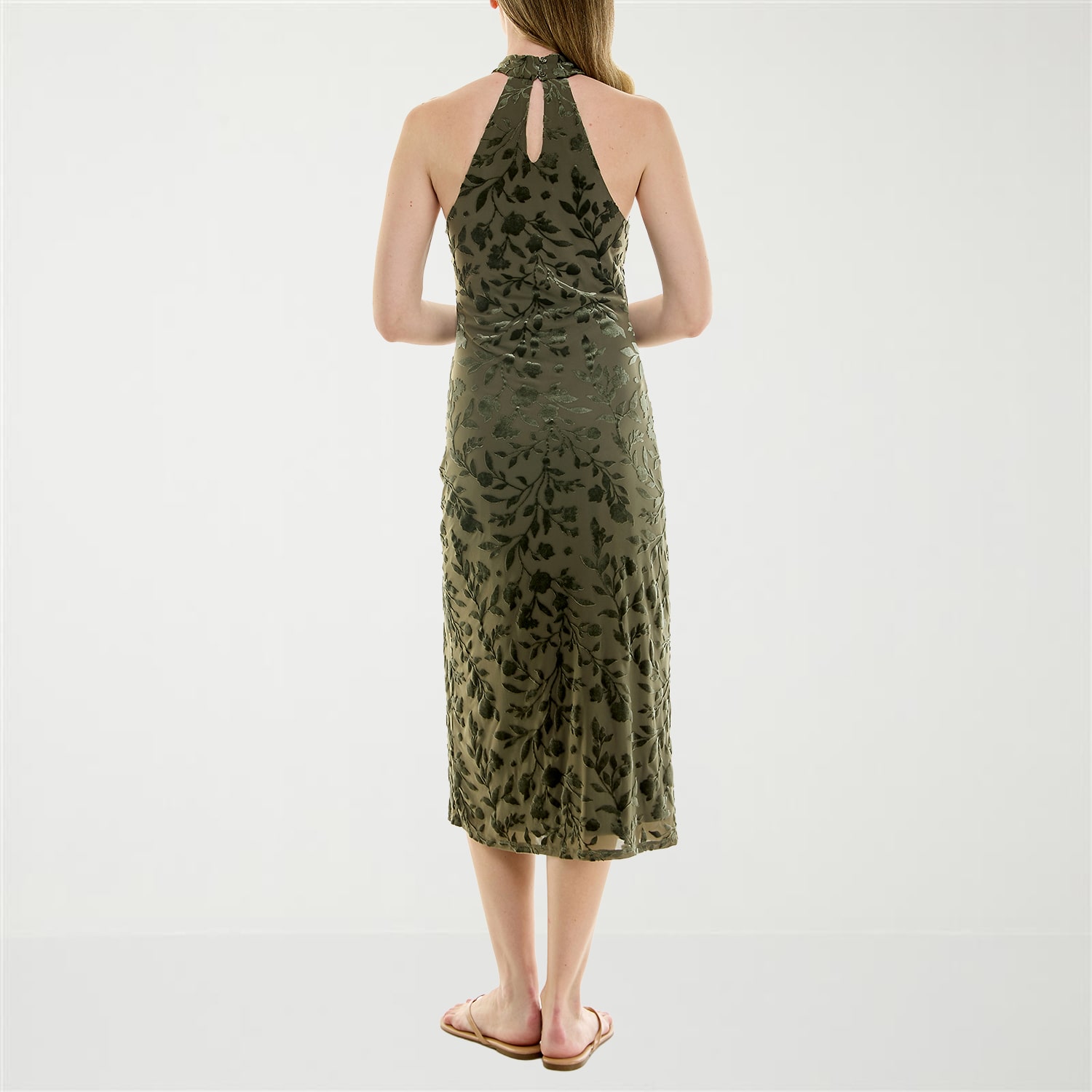 Trixxi Womens Juniors Sleeveless Midi Slip Dress