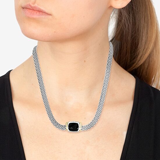 Effy Final Call Limited Quantities! Womens 18K Gold Over Silver 18 Inch Mesh Chain Necklace