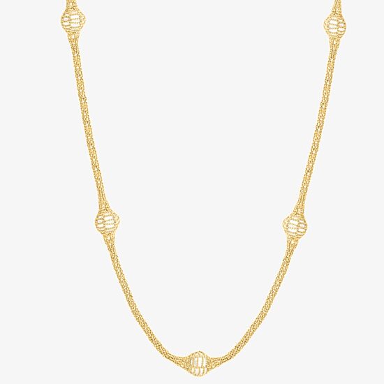 Effy Final Call Limited Quantities! Womens 14K Gold Over Silver 24 Inch Mesh Chain Necklace