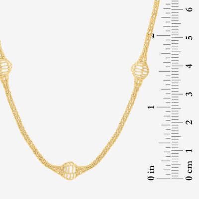 Effy Final Call Limited Quantities! Womens 14K Gold Over Silver 24 Inch Mesh Chain Necklace