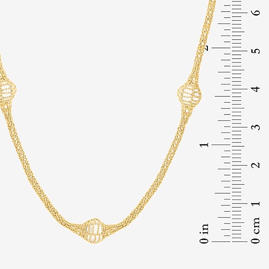Effy Final Call Limited Quantities! Womens 14K Gold Over Silver 24 Inch Mesh Chain Necklace