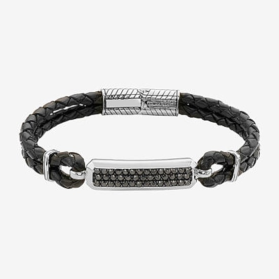 Effy Final Call Limited Quantities! Mens Sapphire Sterling Silver Cord Bracelet