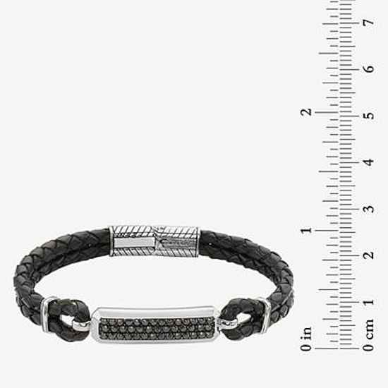 Effy Final Call Limited Quantities! Mens Sapphire Sterling Silver Cord Bracelet