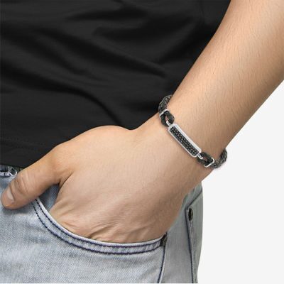 Effy Final Call Limited Quantities! Mens Sapphire Sterling Silver Cord Bracelet