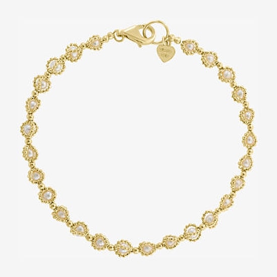 Effy Final Call Limited Quantities! Womens White 14K Gold Over Silver Strand Bracelet