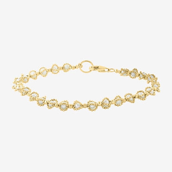 Effy Final Call Limited Quantities! Womens White 14K Gold Over Silver Strand Bracelet