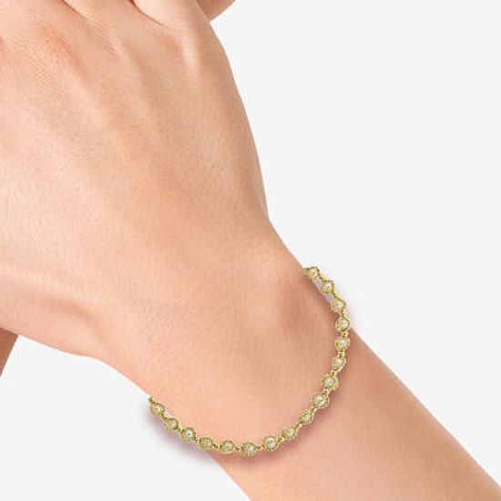 Effy Final Call Limited Quantities! Womens White 14K Gold Over Silver Strand Bracelet