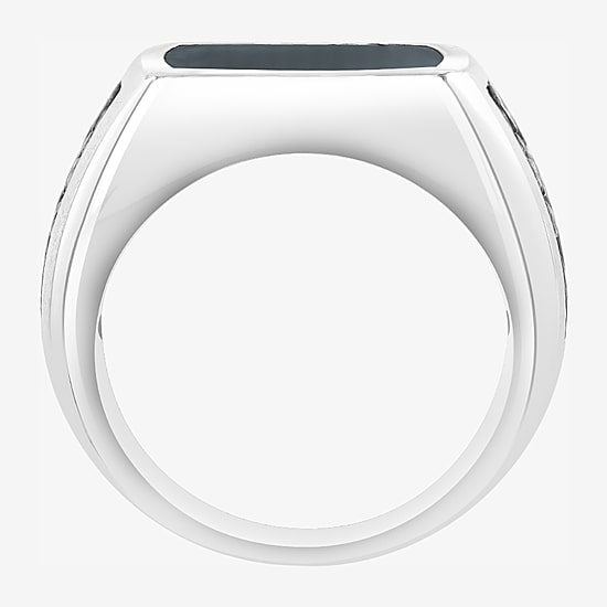 Effy Final Call Limited Quantities! Mens Genuine Black Onyx Sterling Silver Rectangular Fashion Ring