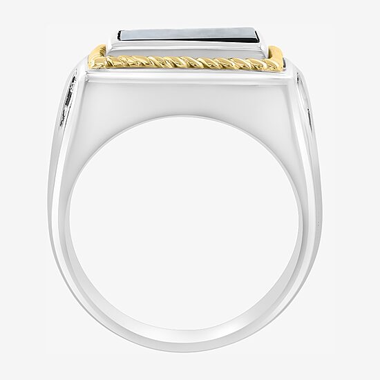 Effy Final Call Limited Quantities! Mens Genuine Black Onyx 14K Gold Over Silver Fashion Ring