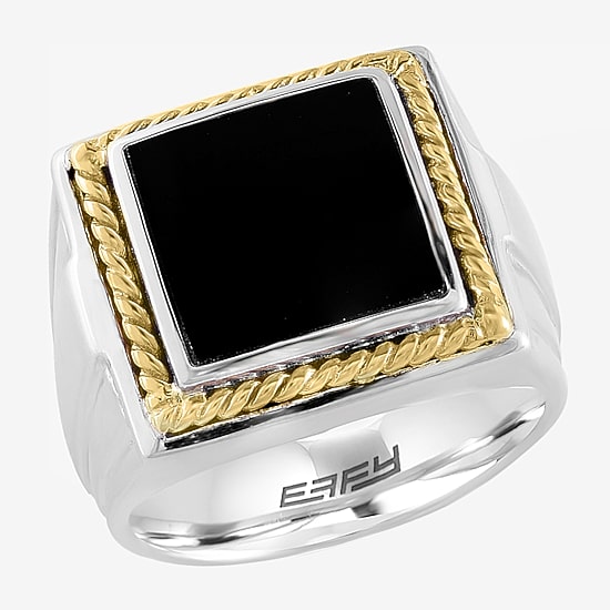 Effy Final Call Limited Quantities! Mens Genuine Black Onyx 14K Gold Over Silver Fashion Ring
