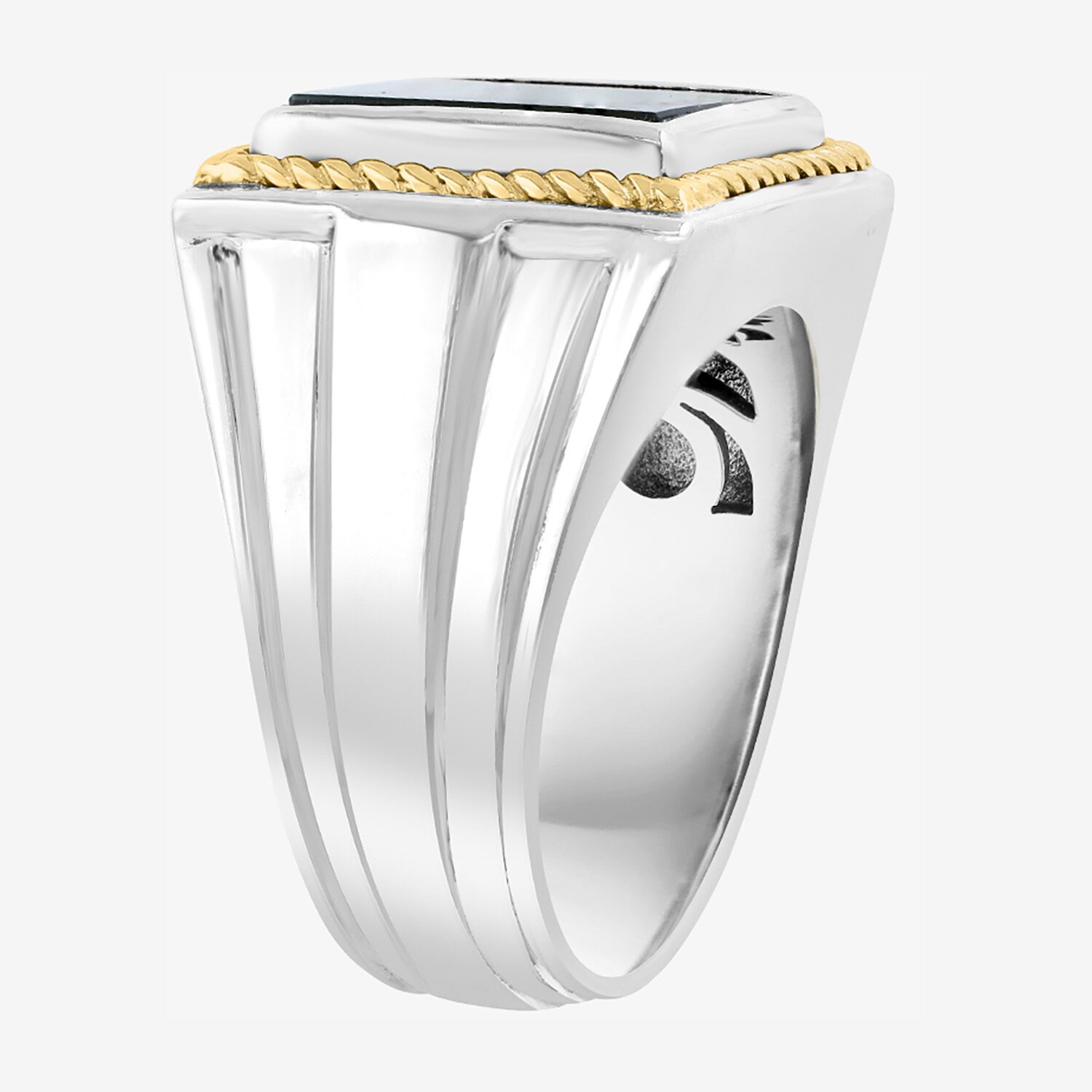 Effy Final Call Limited Quantities! Mens Genuine Black Onyx 14K Gold Over Silver Fashion Ring